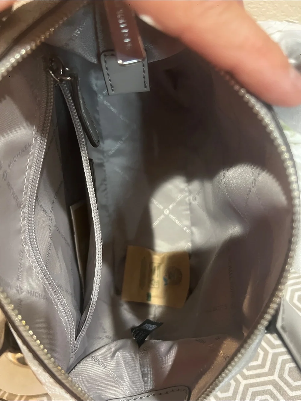 Michael Kors Quarry Grey sm satchel. HYDE